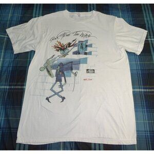 Pink Floyd White Psychedelic Rock Band " The Wall" Size Medium